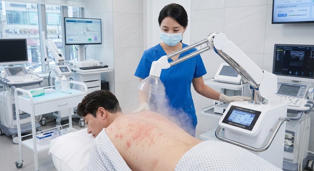 의료 현장에서 사용하는 모습